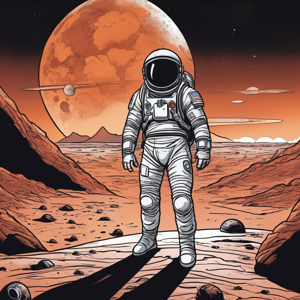 Astronaut on mars